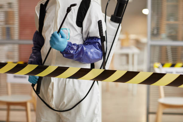 Professional Biohazard Cleanup technician working in Arlington, NY